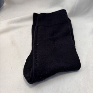 Men's High Quality Solid Color Dress Socks One Size 10~13 Black